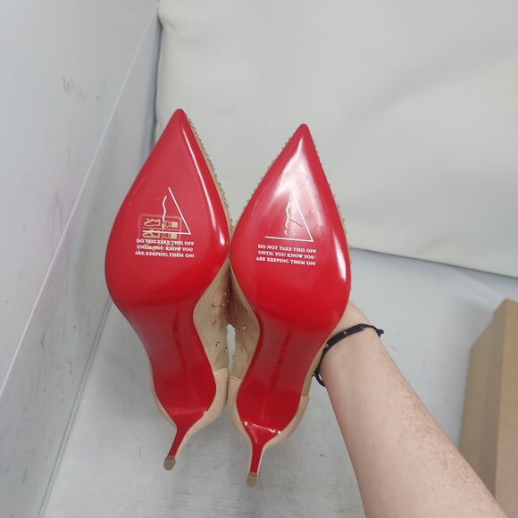 Christian Louboutin Follies Crystal Bridal Wedding Strass Pump - Picture 2 of 12